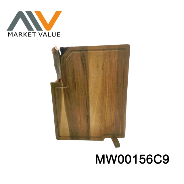 3IN 1 Acacia Wood Cutting Board With Knife Holder