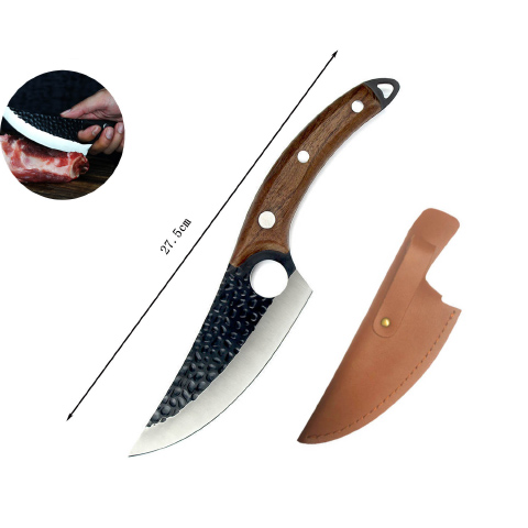 Bone Knife with Yellow Wooden Handle