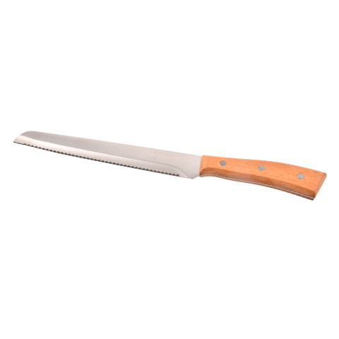bread knife with wooden Handle