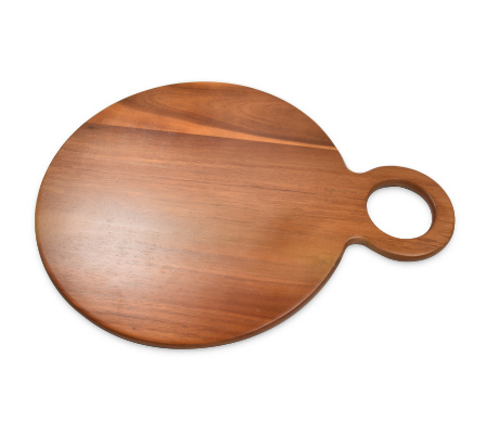 ROUND OF WOODEN CUTTING BOARD with Handle TC
