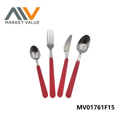 4pcs Cutlery set with Plastic Handle TC
