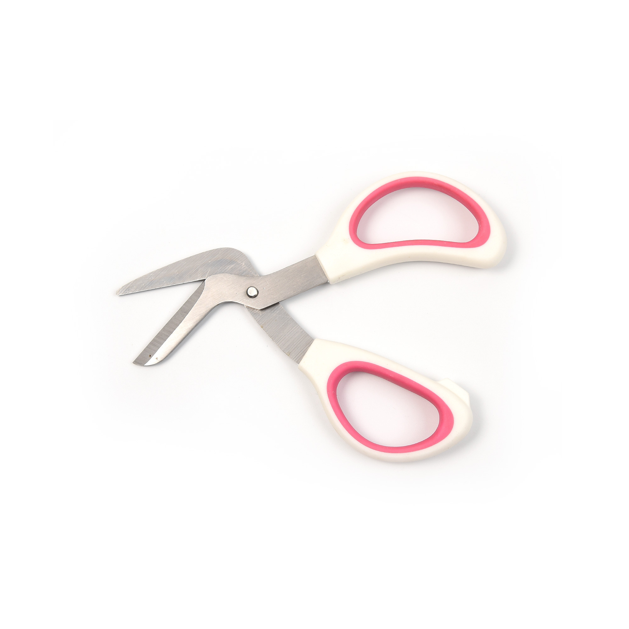 6in SS CURVE SCISSORS pizza SCISSOR RUBBER Handle