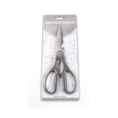 8in MULTIFUNCTIONAL KITCHEN SCISSORS with PP Handle