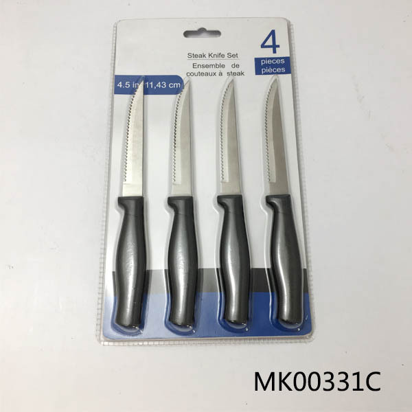 SETS OF 4PCS STEAK KNIFE with PP Handle