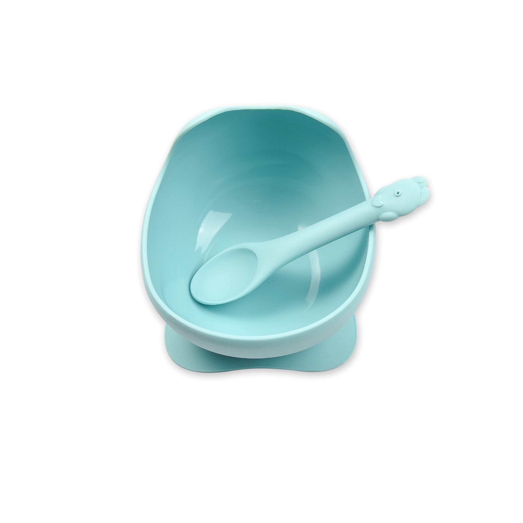 2 SETS OF SILICONE CHILDREN TABLEWARE