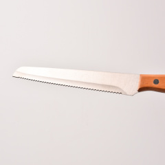 8in bread knife with wooden Handle