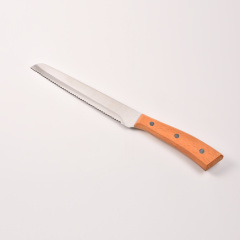 8in bread knife with wooden Handle