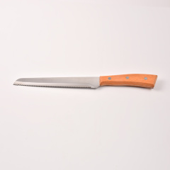 8in bread knife with wooden Handle