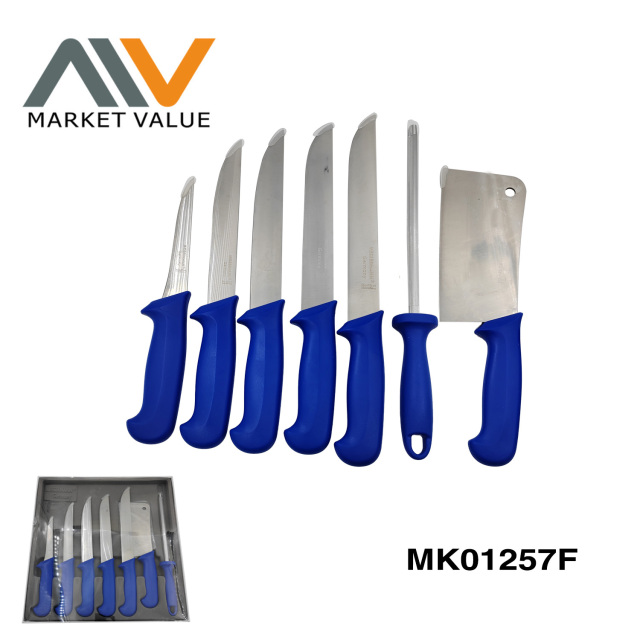 SS Kitchen Knife Set IN Tray Colour Box