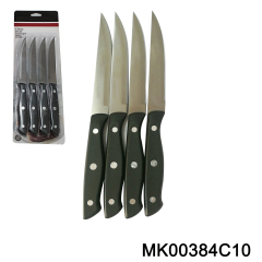 4.5in SETS OF 4PCS STEAK KNIFE with PP Handle