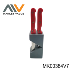 Set Of 6PC Steal Knife In PP Block With Color Box