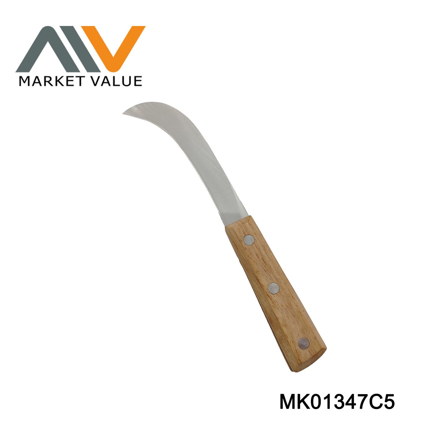 3CR13 SS Durian Knife Wooden Handle