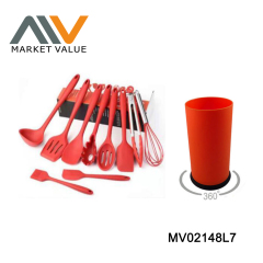 Set Of 10 Pcs Silicone Kitchen Tools In Color Box