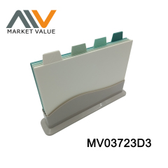 5Pcs Plastic Cutting Board with Stand