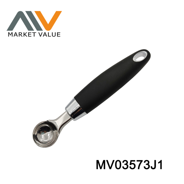 Stainless Steel Baller Scoop Plastic Handle