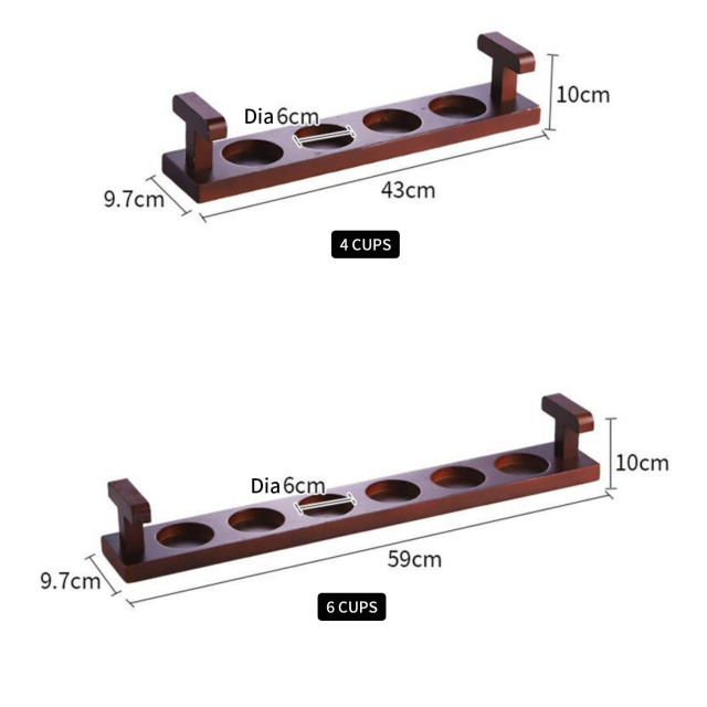 Wine Tasting Flight Board Carrier with Handles