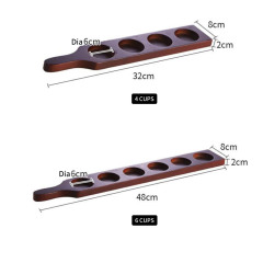 Wine Tasting Flight Board Carrier with Handles