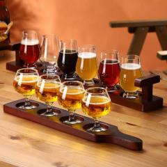 Wine Tasting Flight Board Carrier with Handles