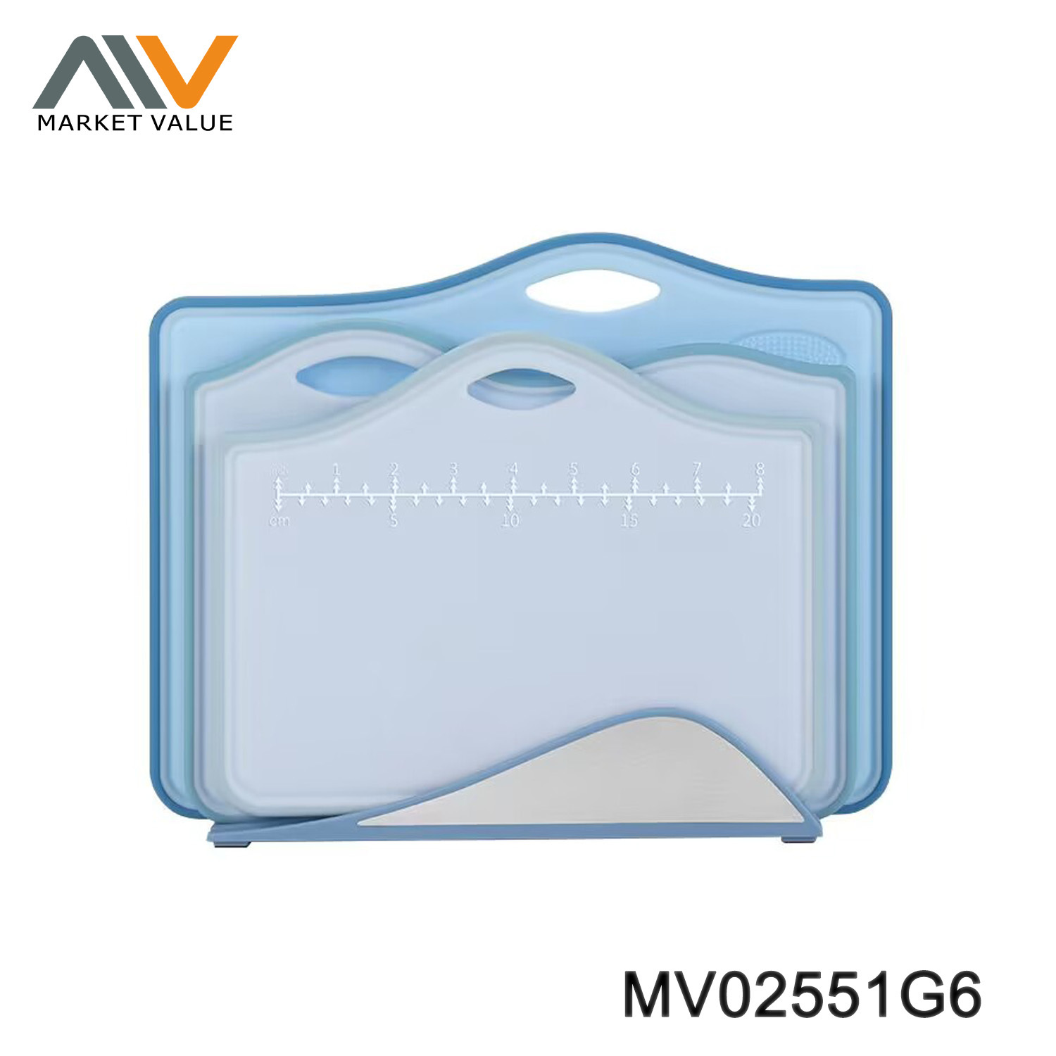 Set Of 3Pcs Cutter Board With TPR Ring