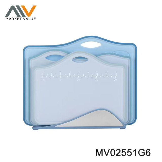 Set Of 3Pcs Cutter Board With TPR Ring