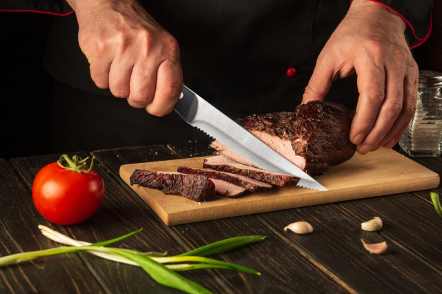 5in SETS OF 4PCS Steak Knife with PP Handle