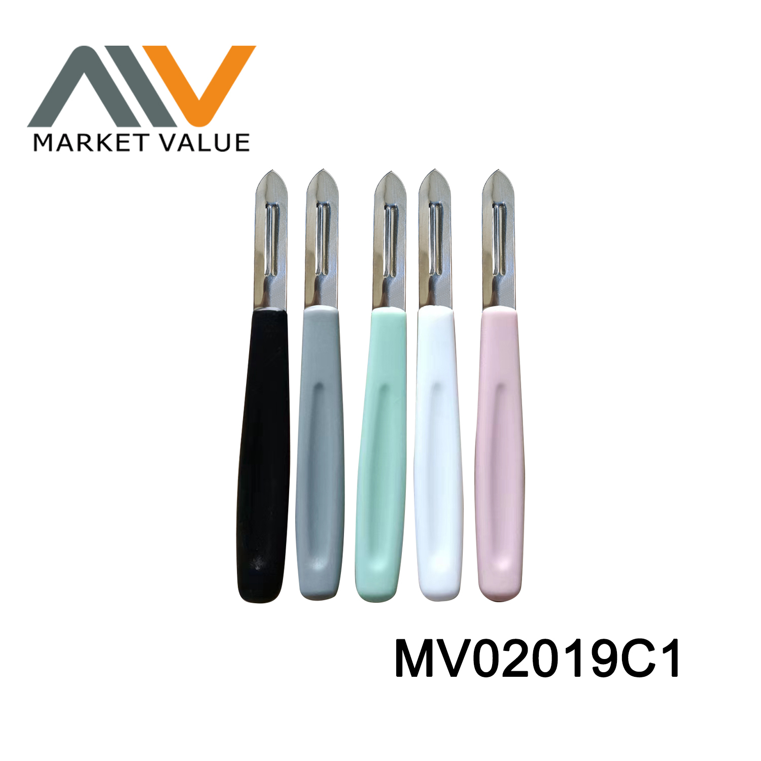 SS Peeler With Plastic Handle Style 8