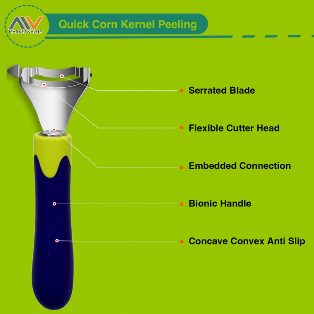 SS Peeler with PP Eggplant Handle TC