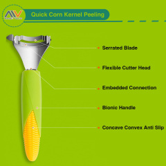SS Corn Peeler with PP Corn Handle TC