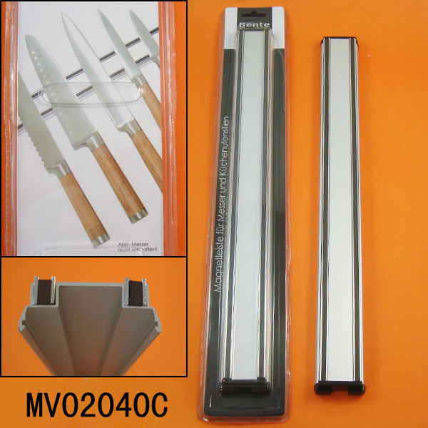 ALUMINIUM MAGNET KNIFE HOLDER SHRINKAGE with COLOR CARD