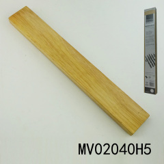 16.5in OAK WOODEN KNIFE HOLDER with 2set screw