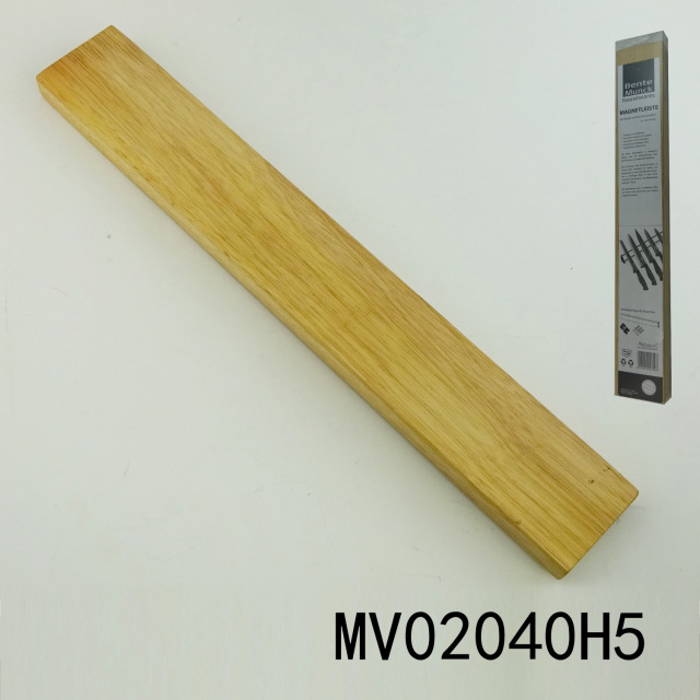 16.5in OAK WOODEN KNIFE HOLDER with 2set screw