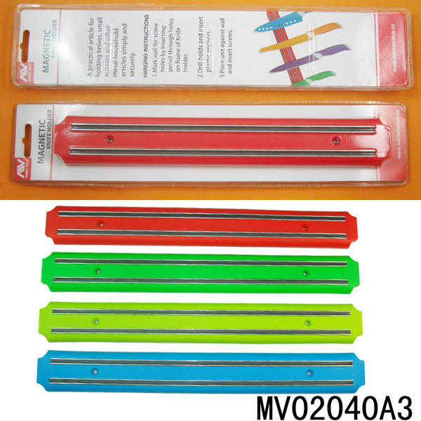 MAGNET KNIFE HOLDER SHRINKAGE with COLOR CARD