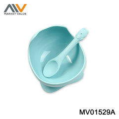 2 SETS OF SILICONE CHILDREN TABLEWARE