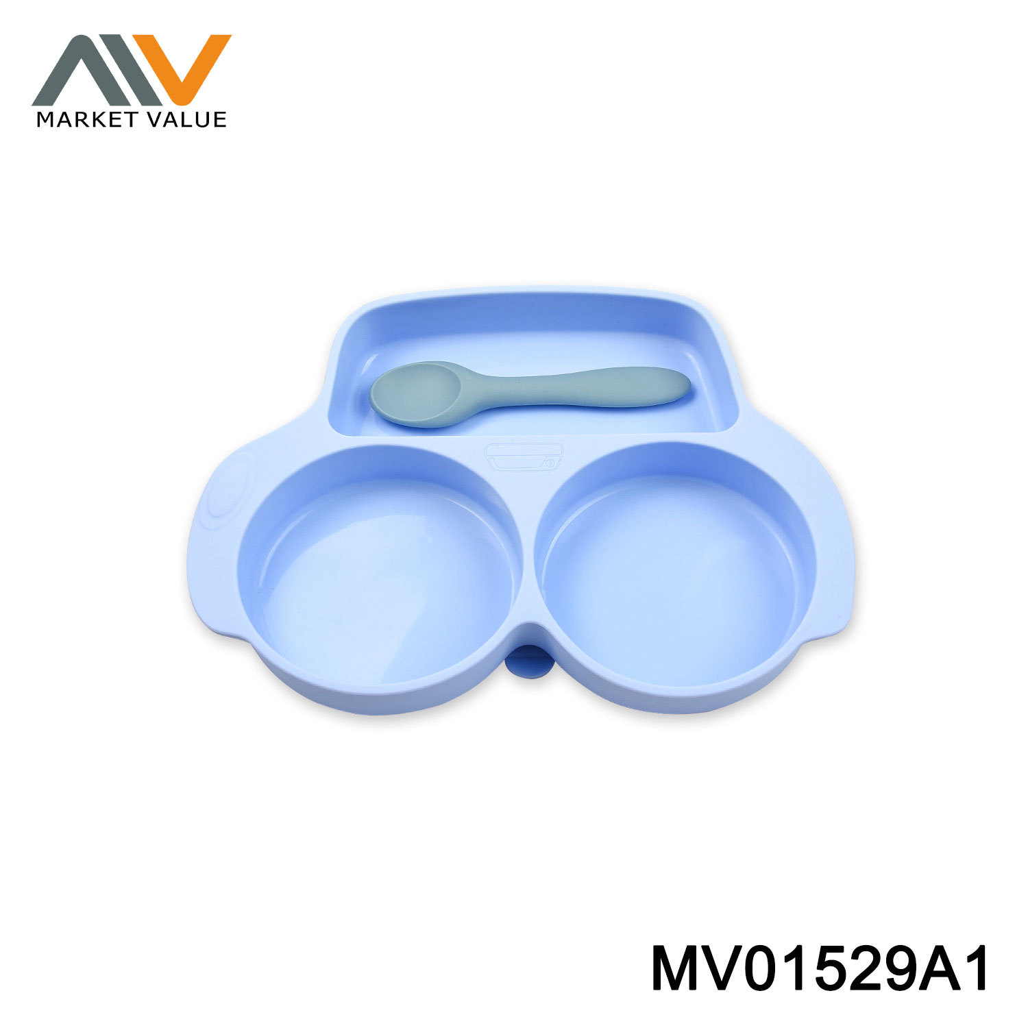2 SETS OF SILICONE CHILDREN TABLEWARE style 2
