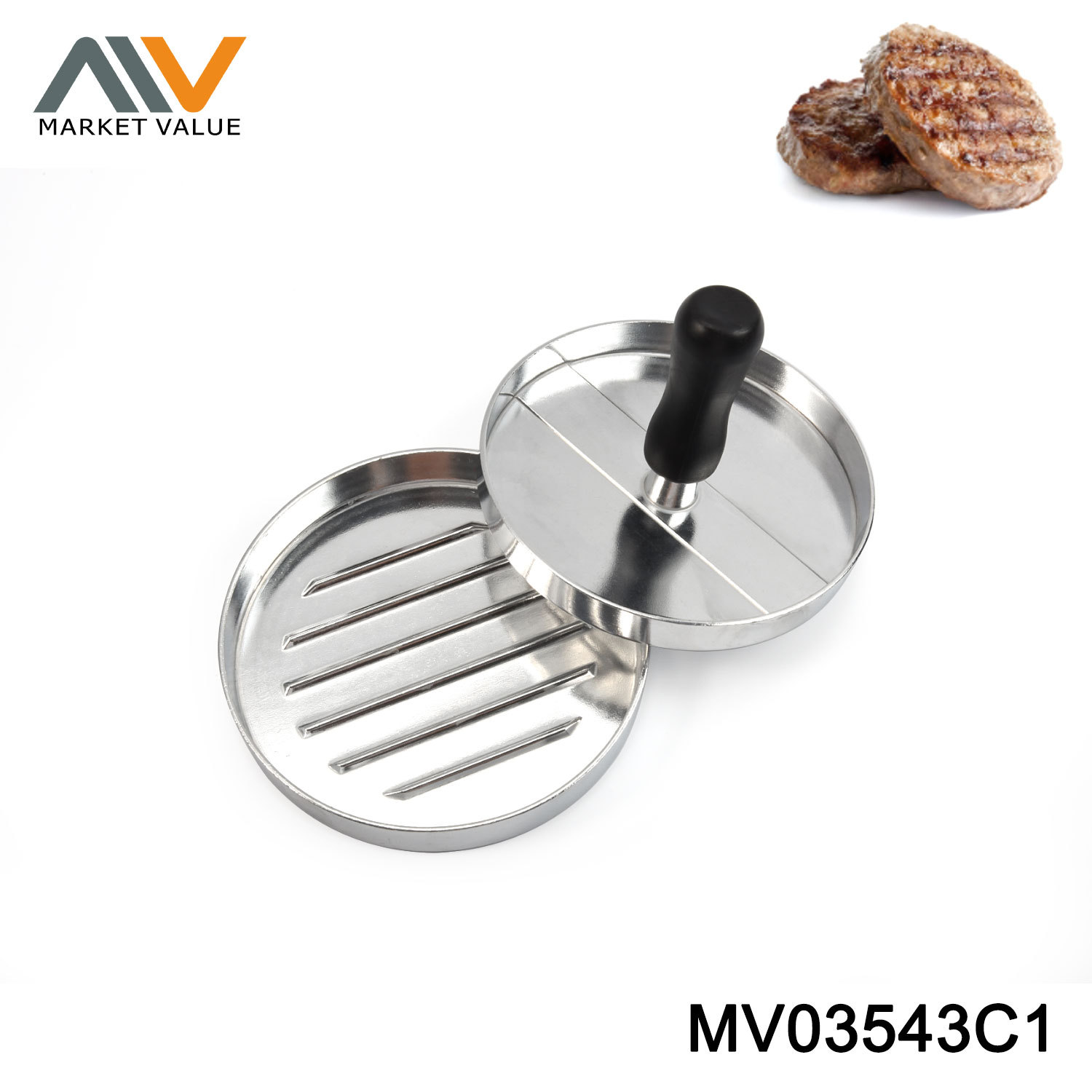 Aluminum Alloy Hamberger Maker Mould In Box