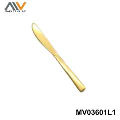 4pcs 410 SS Cutlery set with Gold Plated TC