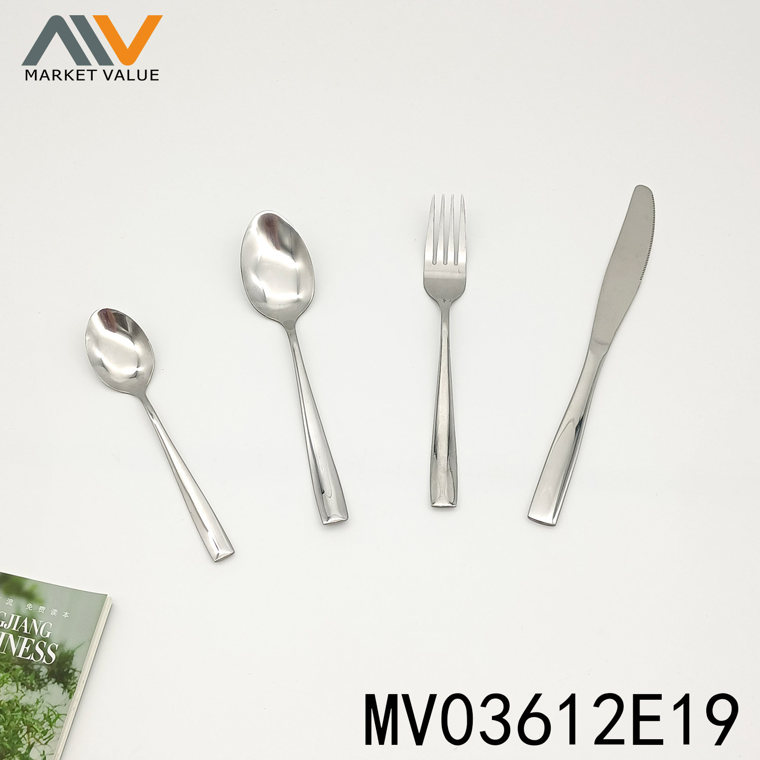 4PCS SS CUTLERY SET KNIFE SPOON FORK TEASPOON