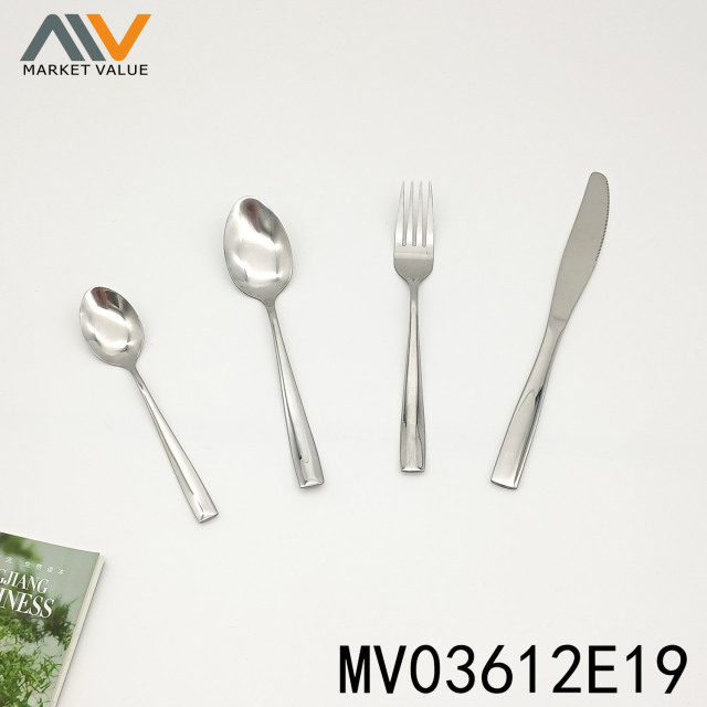 4PCS SS CUTLERY SET KNIFE SPOON FORK TEASPOON