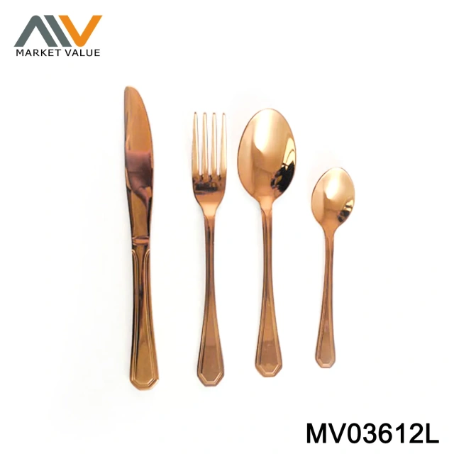 ROSE GOLD PLATED STAINLESS STEEL TABLEWARE