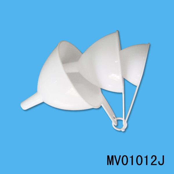 3PCS PLASTIC FUNNEL with Handle TAG CARD