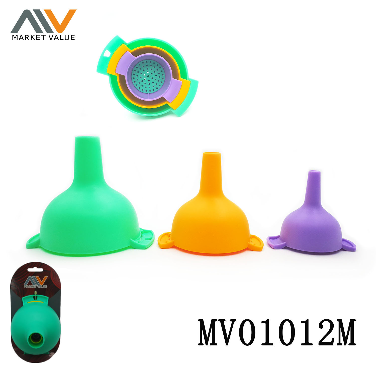 4PCS Plastic Funnel Set with filter TC