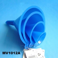 FUNNEL SET PLASTIC 4PC WHITE TAG CARD