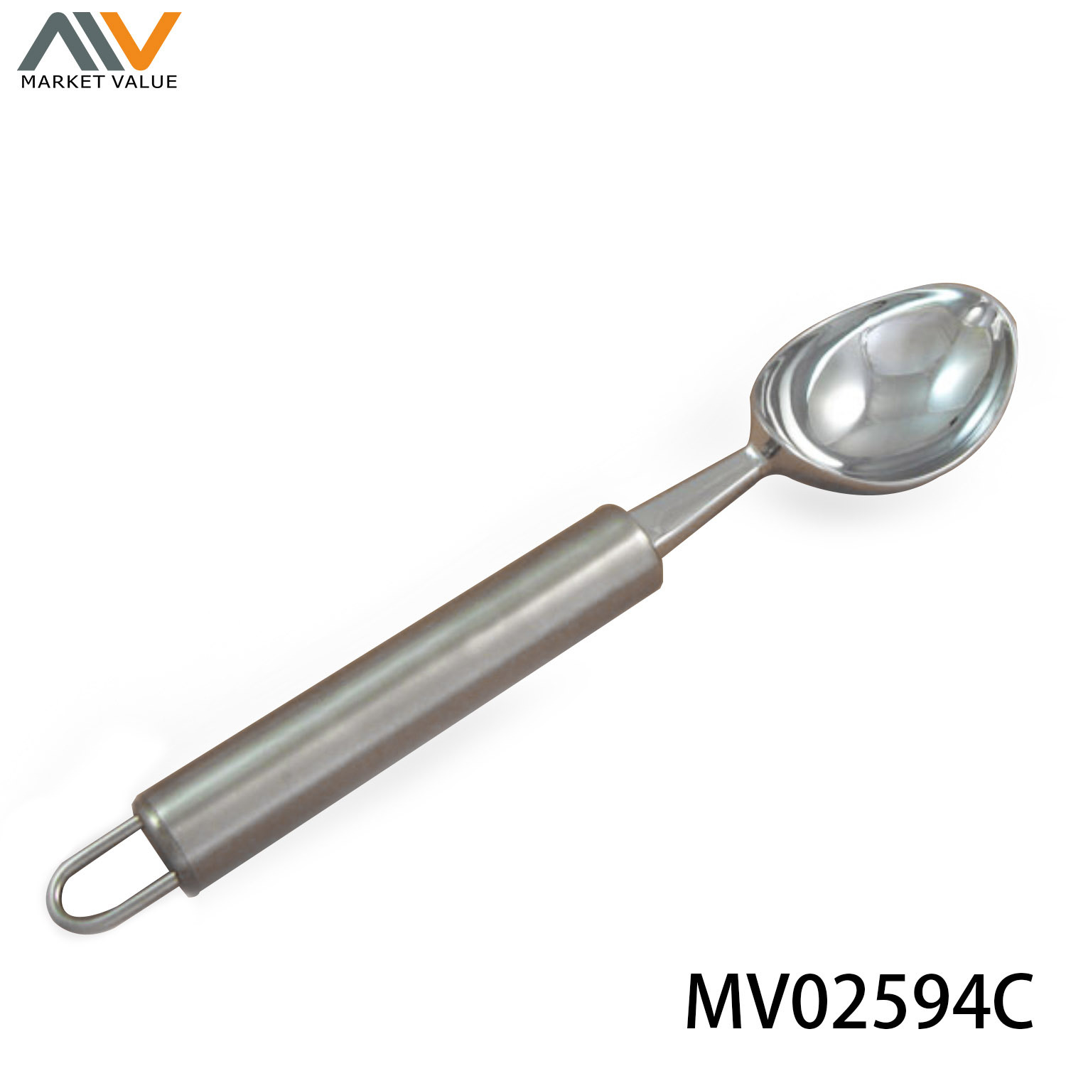 ICE CREAM SPOON with STEEL Handle