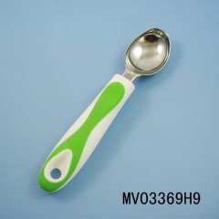 RUBBER and PLASTIC Handle STAINLESS STEEL ICECREAM SPOON TC