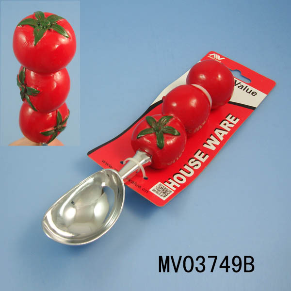 TOMATO SHAPE RESIN Handle ICE-CREAM SPOON
