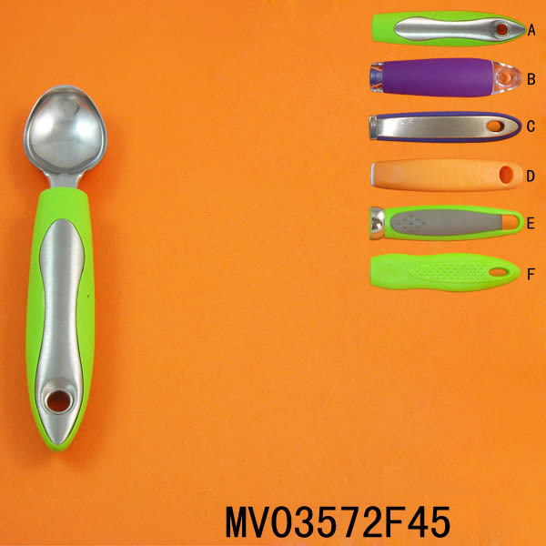 RUBBER Handle SS ICE CREAM SPOON TC
