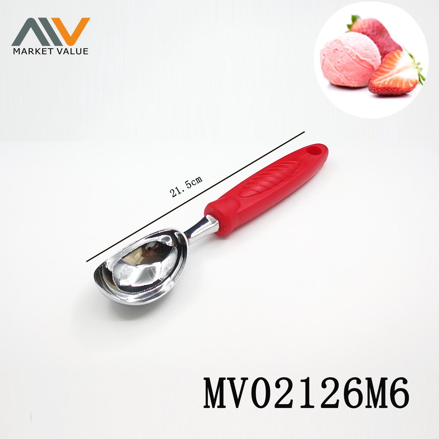 Ice Cream Spoon Zinc Alloy with PP Handle TC