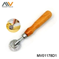 PIZZA CUTTER ZINC and ALLOY WOODEN Handle style 3