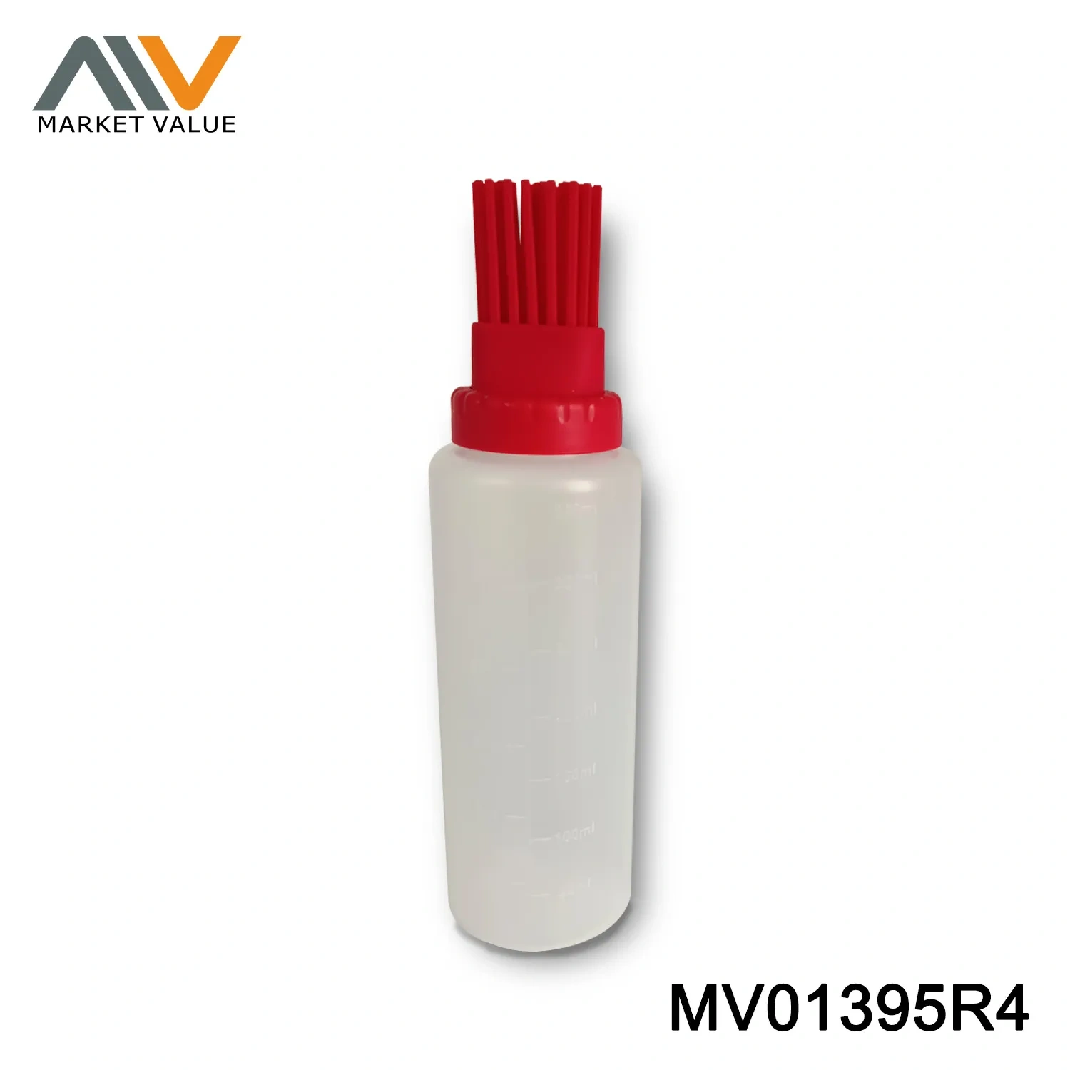 12/16 oz. Silicone oil bottle with scale brush