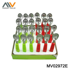 24PCS PLASTIC Handle ICE CREAM SPOON in DISPLAY BOX